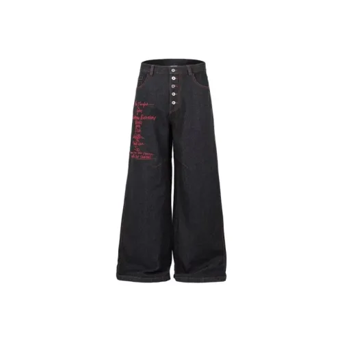 MARTHENAUT Черные Унисекс Джинсы
