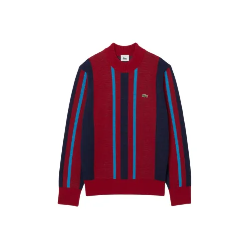 LACOSTE Edition Высокий воротник Полосатый Свитер Мужской