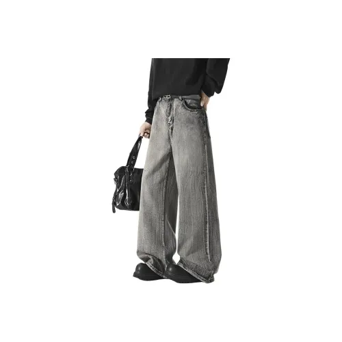 ZUOAN Черные Мужские Джинсы