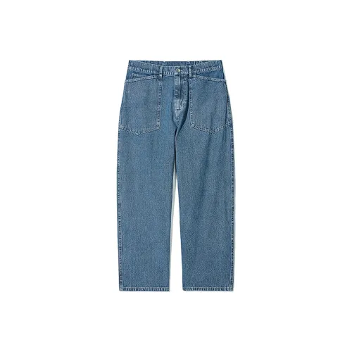 PARTIMENTO Blue Men's Jeans PARTIMENTO Синий Мужские Джинсы