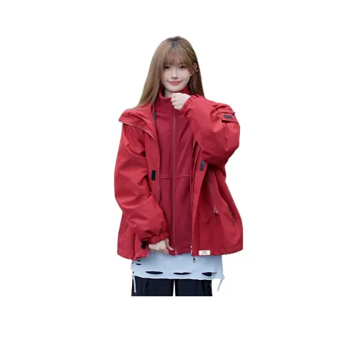 XUBAIHUO Красный Унисекс Куртки