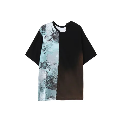 Yohji Yamamoto Человеческая бензопила Коллаборация FW25 Ground Y T-рубашка Унисекс