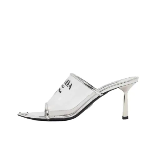 PRADA Металл Слипоны Женские Серебряные