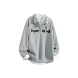 Серый+Белый Рубашка