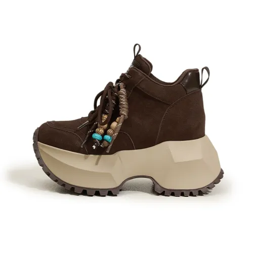 Milan Love Song Амортизаторы Устойчивые к истиранию Противоскользящие Высокие повседневные туфли Женские