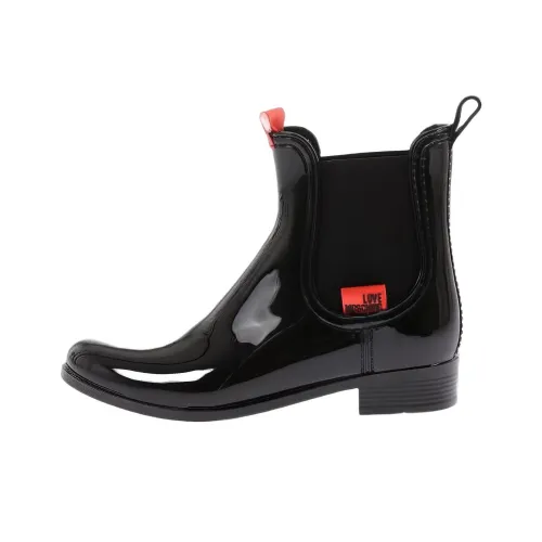 MOSCHINO Короткий Челси Женские Черный