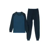 Джинсы-Термобелье Синий Буква