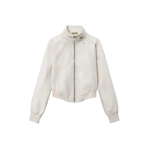 Yvetteclassic Бежевый Абрикос Женские Куртки