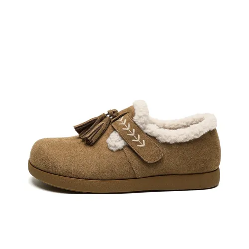 JOSINY Хлопок Обувь Низкий Верх Верблюжий Цвет Женский