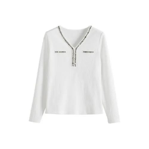 SLLSKY Груша Белая Женская T-Рубашка