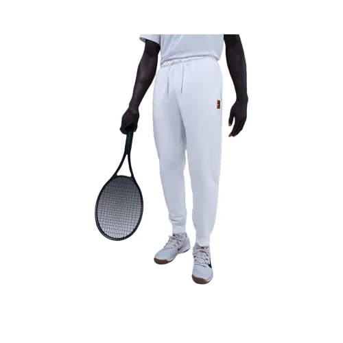 Nike COURT HERITAGE Dri Fit Вязаные Тренировочные Штаны Мужские Белые