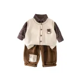 Бежевый комплект из трех предметов