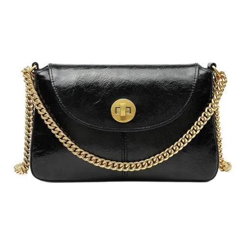 teenmix Коровья кожа Baguette Сумка через плечо Средняя Женская Бордовый Черный Коричневый