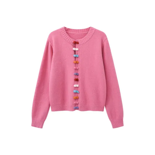 Another alley Малиново-розовый Женский Трикотаж