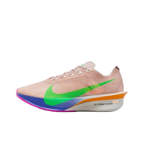 Nike VAPORFLY 4 Беговые кроссовки Женские Бежевый Розовый Зеленый