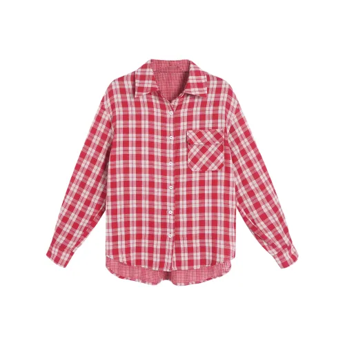 GZQJ Красный Женские Рубашки