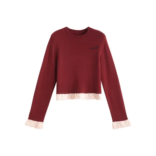 Tonlion Темно-красный Женский Трикотаж