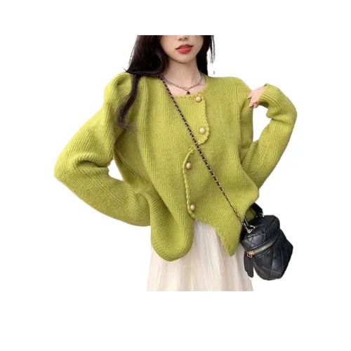 VINMUK Зеленый Желтый Женский Трикотаж