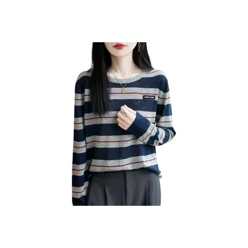 LANGQING Круглый вырез Подарок Бренд Наклеенный Женский Трикотаж