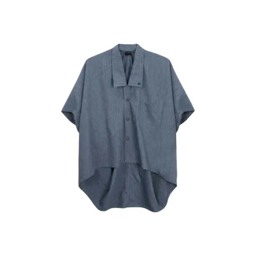 TREEMINGBIRD OVERSIZED Пончо Короткий-рукав Рубашка Женская