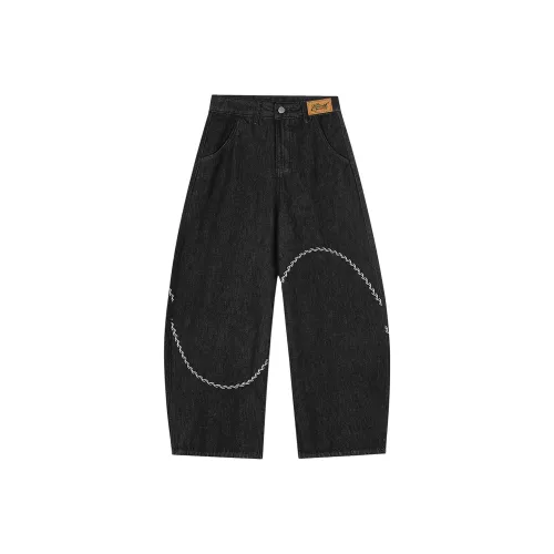 WELTER EXPERIMENT Черные Унисекс Джинсы