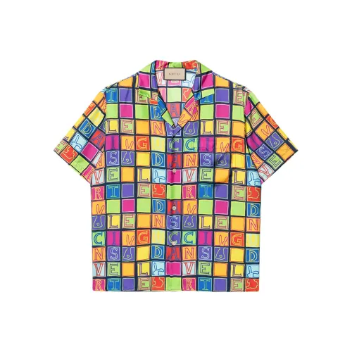 GUCCI Китайский Новый Год Многоцветные Мужские Рубашки
