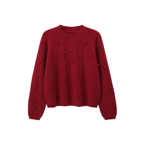 Another alley Рождественский красный Женский трикотаж