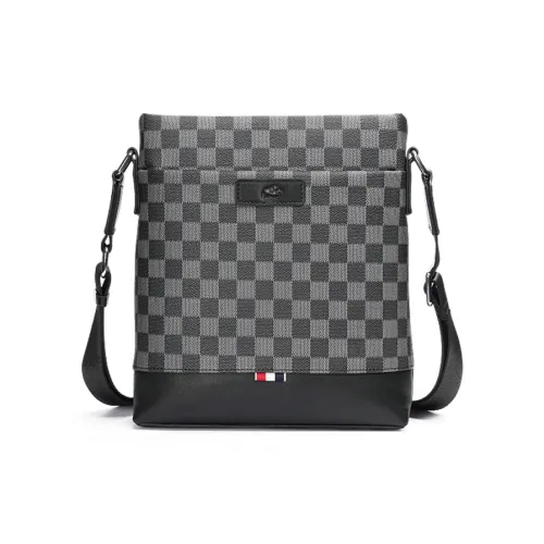 BISON DENIM PVC Сумка через плечо Стандартная Мужская Темно-серая