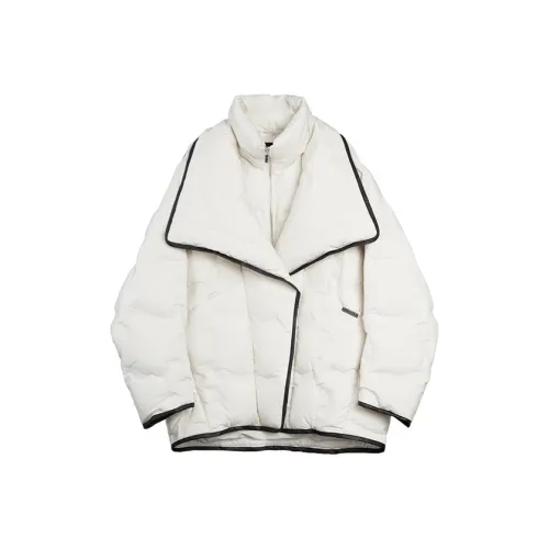 ELLE Экрю Женские Пуховики