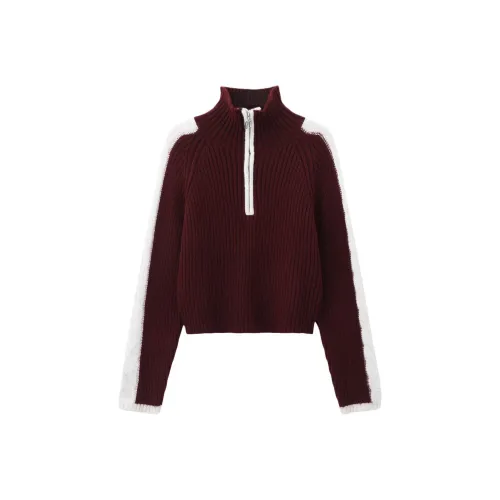 YOUXIANG Винтажный красный Женский Трикотаж