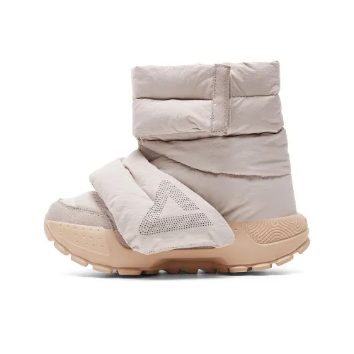 PEAK Taichi Высокий Топ Слайд-он Обувь Амортизация Rebound Увеличение Высоты Противоскользящая Повседневная Обувь Женская Пшенично-хаки