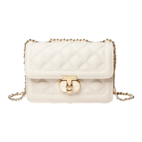 AOKANG Коровья кожа Сумка через плечо Стандартная Женская Черный Экрю