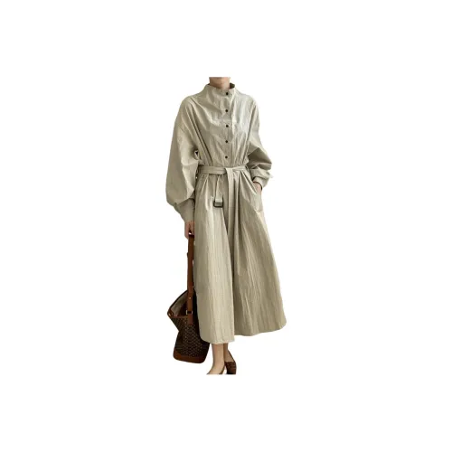 Hirono Journal Осенний Длинный Длинный Рукав Платье Женское