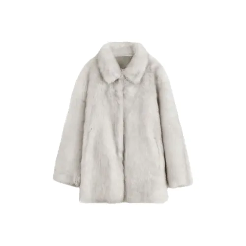 ZEKIKO STUDIO Белый Женские Меховые изделия