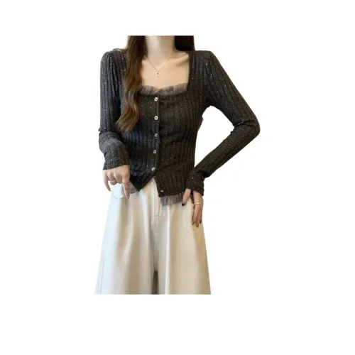 VINMUK Клейкий рис Серый Женский Трикотаж