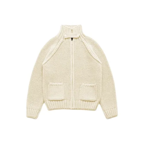 The Barnnet FW25 Eight Milk OVERSIZED Soap ZIP UP KNIT Cardigan_Creamy Knit Men's