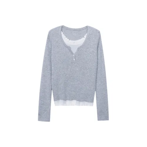 CHARM PICK Светло-серый Женский Трикотаж