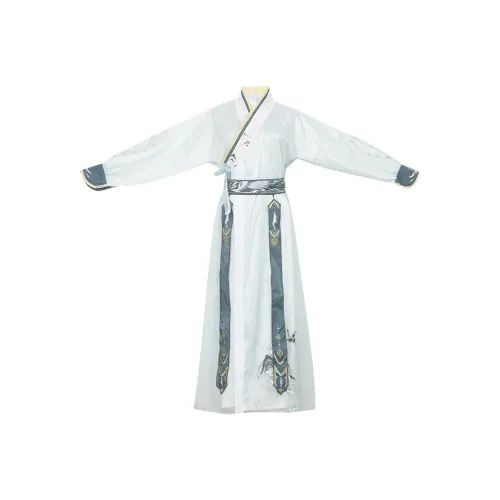 Huan Feather Светло-зеленый [Straight Юбка + Корсетный пояс Лента] Мужской Ханьфу