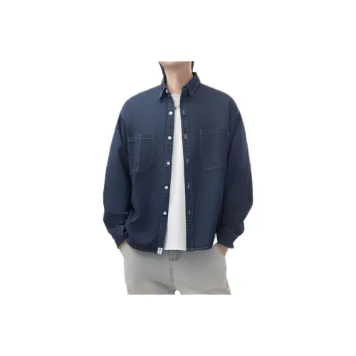 ZHIO Синий Унисекс Рубашки