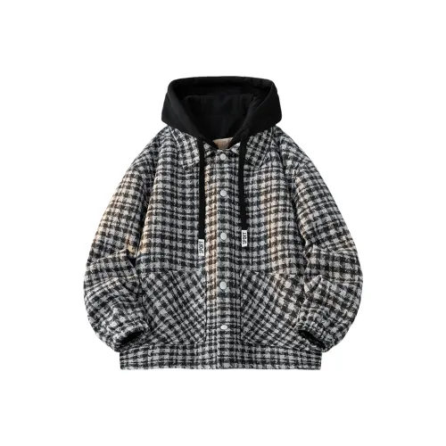 Tingqu Черный флис с подкладкой унисекс куртки