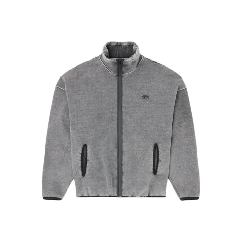 DIESEL Felpa с застежкой-молнией и внутренним утеплением Куртки Пальто Мужской