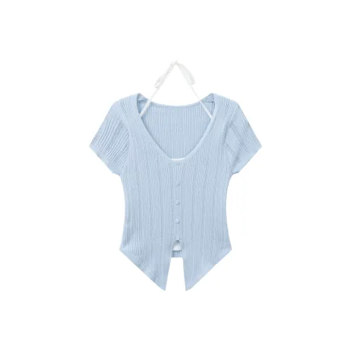 Another alley Светло-синий Женский Трикотаж