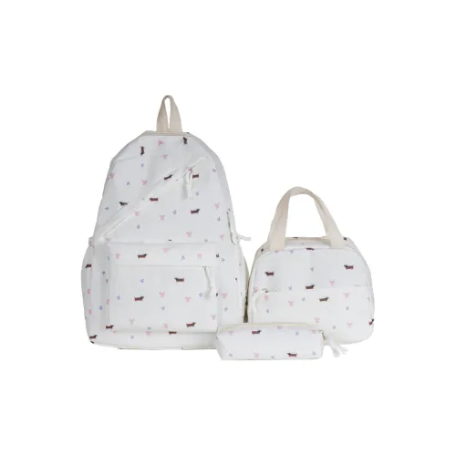 Villelon Нейлон Рюкзак Combo Set Унисекс Белый Синий Фиолетовый Розовый Черный