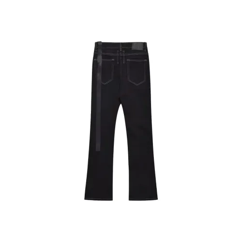 SNEIKLAU Черный Унисекс Джинсы