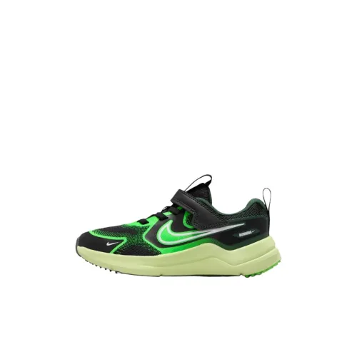 Nike Cosmic Runner Low Топ Детские Беговые Кроссовки Черный Зеленый Малыш