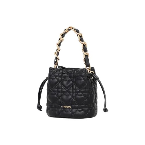 MILLIE'S Коровья кожа Сумка на одно плечо Женская Черный Белый