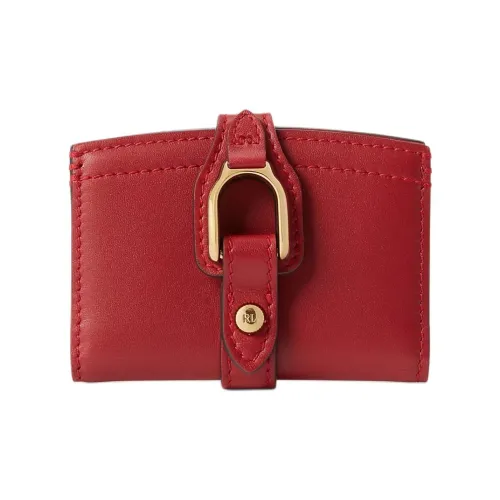 Ralph Lauren Collection Телячья кожа Держатель для карт Стандартный Женский Темно-красный