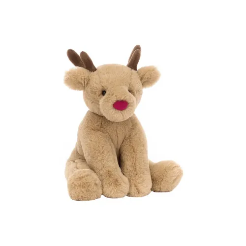 JELLYCAT Romie Reindeer Кукла Плюшевая Кукла 22 см Высота в Сидячем Позе