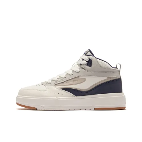 Erke No Double Lite Термический Устойчивый к Износу Высокий Топ Скейтборд Кроссовки Мужские Микрокристаллический Белый Оттенок 1