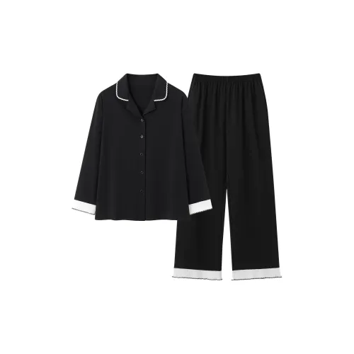 MADALLO Черный Женский Пижамный Комплект